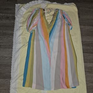 Trina Turk Multicolor Striped Dress